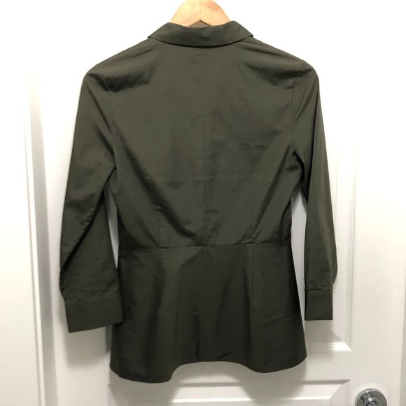 Theory Button-Up Peplum Top - Size S - Picture 2 of 9
